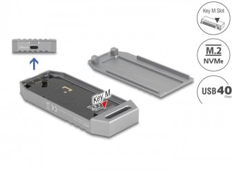 DeLock M.2 NVMe SSD Enclosure USB 40 Gbps tool free
