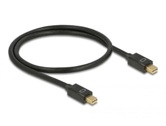 DeLock Mini DisplayPort 1.2 male > Mini DisplayPort male 4K 60Hz Cable 0,5m Black