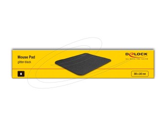 DeLock Mouse Pad Egérpad Glitter Black