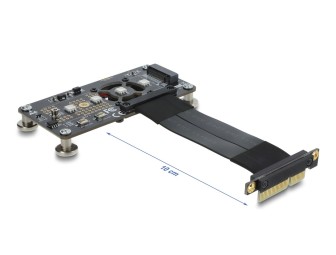 DeLock PCI Express 3.0 x4 to M.2 Key M Adapter with fan and cable 10cm
