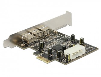DeLock PCI Express Card > 2x external FireWire B + 1x external FireWire A