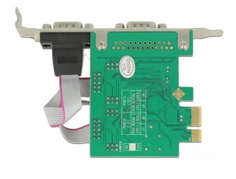 DeLock PCI Express Card to 2x Serial RS-232 high speed 921K with voltage supply
