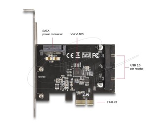 DeLock PCI Express x1 Card to 2 x internal USB 5 Gbps Pin Header