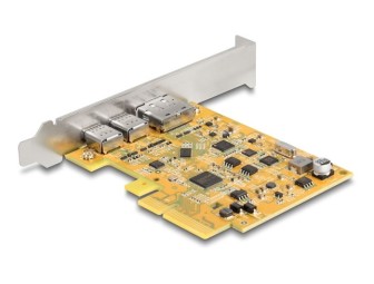 DeLock PCI Express x4 Card to 1 x external USB Type-C 10 Gbps female + 1 x external USB Type-C 10 Gbps (DP Alt Mode) female