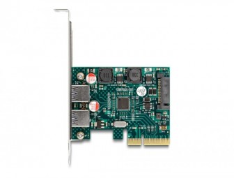 DeLock PCI Express x4 Card to 2x external USB 10 Gbps Type-A female Low Profile Form Factor
