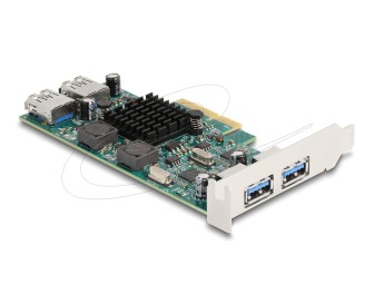 DeLock PCI Express x4 Card to 2xExternal USB 5Gbps Type-A + 2xInternal USB 5Gbps Type-A Dual Channel Low Profile Form Factor