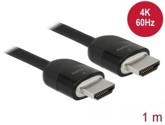 DeLock Premium HDMI Cable 4K 60 Hz 1m