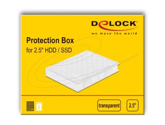 DeLock Protection Box for 2.5″ HDD/SDD Transparent