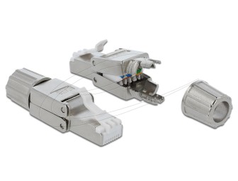 DeLock RJ45 plug Cat.6 STP toolfree