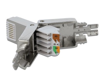 DeLock RJ45 plug Cat.6 STP toolfree