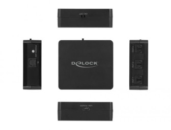 DeLock S/PDIF TOSLINK Switch 1 In 3 Out with USB Powered