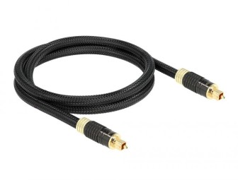 DeLock Toslink Standard Cable male - male 1m Black