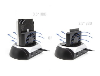 DeLock USB 10 Gbps Docking Station for 2,5″/3.5