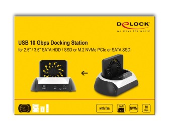 DeLock USB 10 Gbps Docking Station for 2,5″/3.5