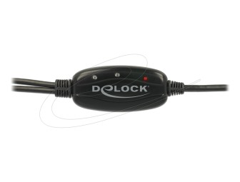DeLock USB 2.0-A to 2x RS-232 DB9 Cable 1,5m Black