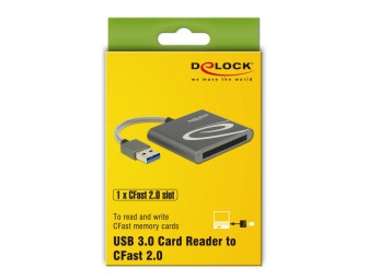DeLock USB 3.0 Card Reader for CFast 2.0 memory cards