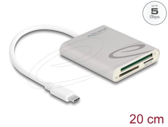 DeLock USB Type-C for Compact Flash Card Reader Black