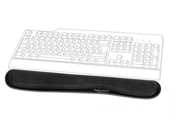 DeLock Wrist Rest for Keybord / Laptop Black