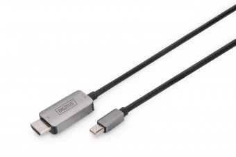 Digitus 8K Mini DisplayPort Adapter Cable Mini DP - HDMI Type A 1m Black