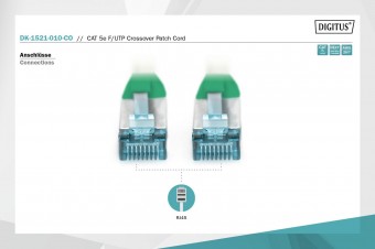 Digitus CAT 5e F-UTP crossover patch cord, Cu, PVC