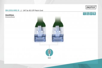 Digitus CAT 5e SF-UTP patch cord, Cu, PVC