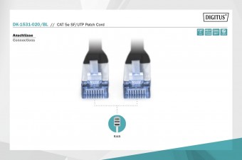 Digitus CAT 5e SF-UTP patch cord, Cu, PVC