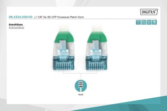 Digitus CAT 5e SF-UTP crossover patch cord  Cu, PVC