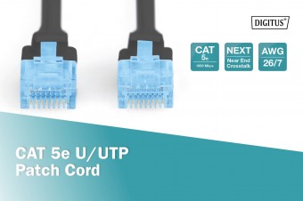 Digitus CAT 5e U-UTP patch cord, PVC