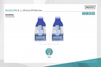 Digitus CAT 5e U-UTP patch cord, Cu, PVC