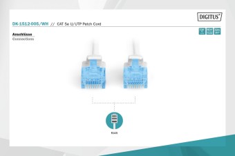 Digitus CAT 5e U-UTP patch cord, PVC
