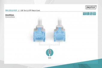 Digitus CAT 5e U-UTP patch cord, Cu, PVC
