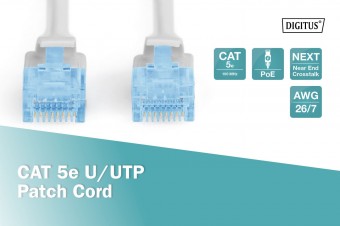 Digitus CAT 5e U-UTP patch cord, Cu, PVC