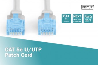 Digitus CAT 5e U-UTP patch cord, PVC