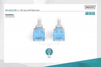 Digitus CAT 5e U-UTP patch cord, PVC