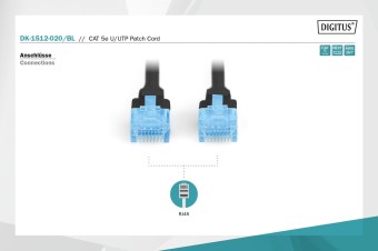 Digitus CAT 5e U-UTP patch cord, PVC