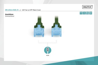 Digitus CAT 5e U-UTP patch cord, Cu, PVC