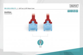 Digitus CAT 5e U-UTP patch cord, Cu, PVC