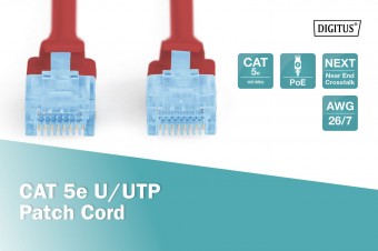 Digitus CAT 5e U-UTP patch cord, Cu, PVC
