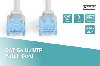 Digitus CAT 5e U-UTP patch cord, Cu, PVC
