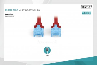 Digitus CAT 5e U-UTP patch cord, PVC