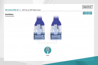 Digitus CAT 5e U-UTP patch cord, PVC