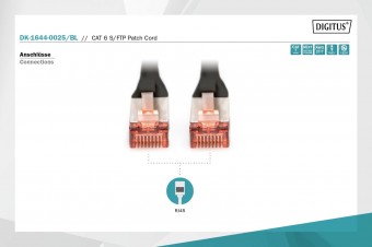 Digitus CAT 6 S-FTP patch cord, Cu, LSZH