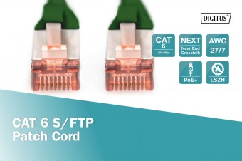 Digitus CAT 6 S-FTP patch cord, Cu, LSZH