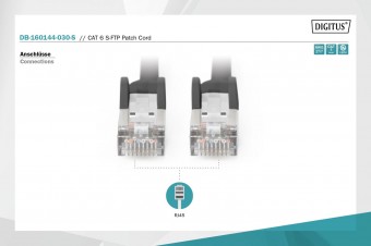 Digitus Patch Cord, CAT6, RJ45