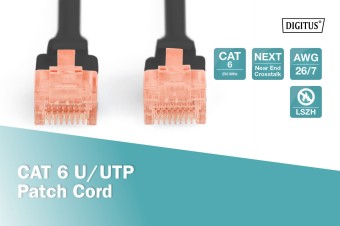 Digitus CAT 6 U-UTP patch cord, Cu, LSZH