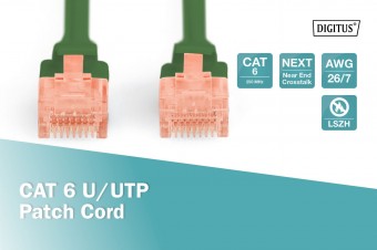 Digitus CAT 6 U-UTP patch cord, Cu, LSZH