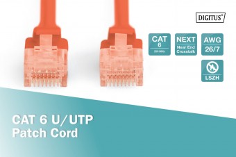 Digitus CAT 6 U-UTP patch cord, Cu, LSZH