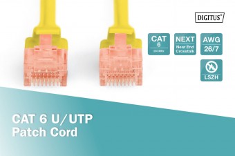 Digitus CAT 6 U-UTP patch cord, Cu, LSZH