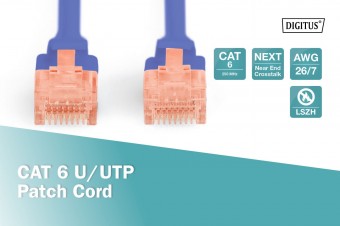 Digitus CAT 6 U-UTP patch cord, Cu, LSZH