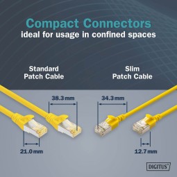 Digitus CAT6A F-FTP Patch Cable 1,5m Yellow